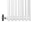 Traditionel 2-søjlet radiator - 300 x 1012 mm - Hvid 12