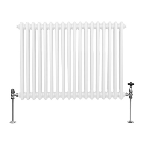Traditionele 2 Kolom Radiator - 600 x 832mm - Wit 2