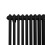 Traditionel 2-søjlet radiator - 600 x 1012 mm - Sort 4