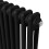 Traditionel 2-søjlet radiator - 600 x 1012 mm - Sort 11