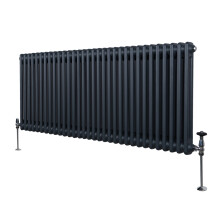 Radiador Tradicional 2 Columnas  Horizontal Gris Antracita 600x1462mm
