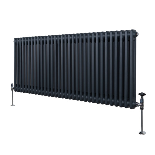 Παραδοσιακό καλοριφέρ 2 στηλών - 600 x 1462 mm - γκρι ανθρακί