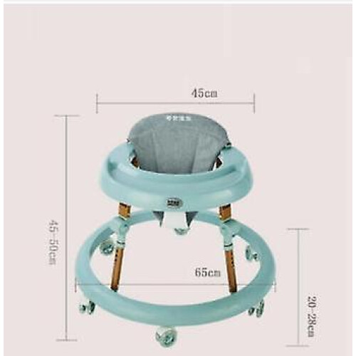Space-saving, Foldable And Comfortable 6-wheel Baby Walker The First Step In Learning To Walk