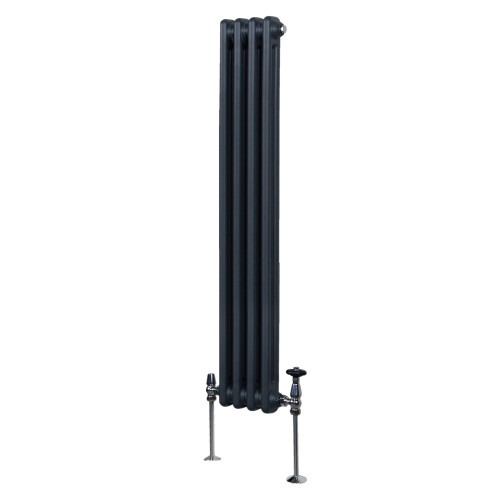 Παραδοσιακό καλοριφέρ 2 στηλών - 1500 x 202 mm - γκρι ανθρακί