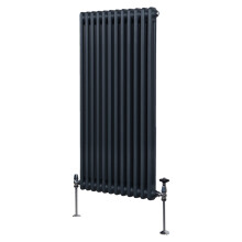 Hagyományos kétoszlopos radiátor - 1500 x 562 mm - Antracit szürke