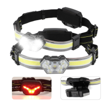 2-Pack Wearable LED Headlight 600LM, 270° Beam,Rechargeable&Waterproof