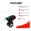 Luz recargable para casco de bicicleta, color negro 3