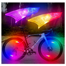 Luz Led para Roda de Bicicleta Pacote com 4 Bateria Incluída Super Brilhante e À Prova D'Água Melhor Presente Branco