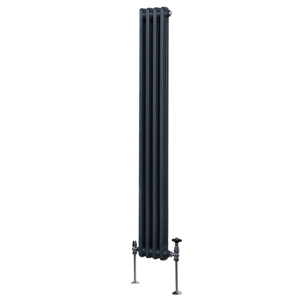 (1800Mm X 202Mm, Grey) Traditional 2 Column Radiator Heater 5055986189343