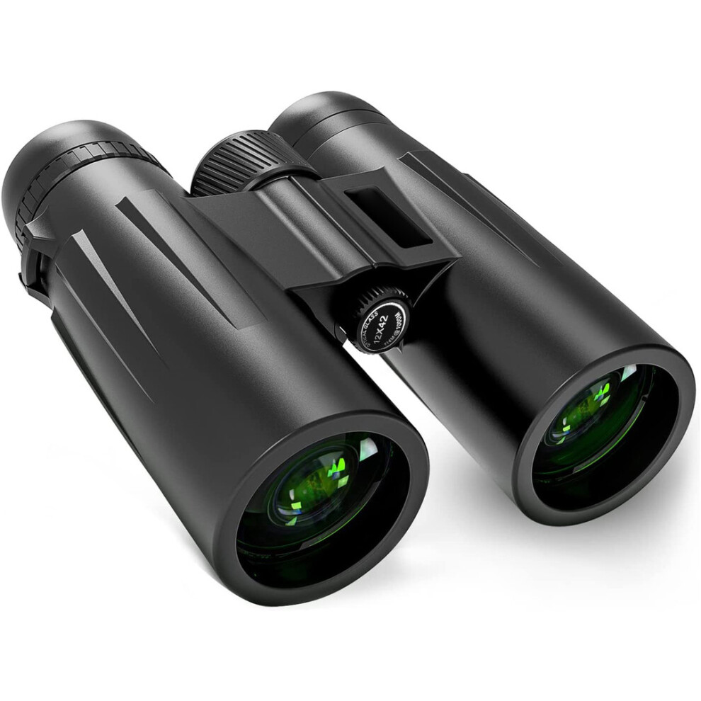 Chronus Binoculars 12X42 Compact Binoculars Telescope For Travel Bird Watching Stargazing And Hunting, Black 9331562964174