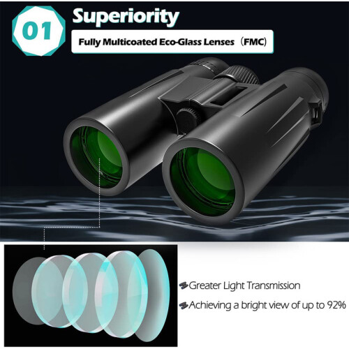 Binóculo  12X42 Compacto de para Observação de Pássaros em Viagens Observação de Estrelas e Caça, 1