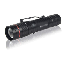 Portable Q5 Flashlight Outdoor Lights 3 Modes(High - Low - Strobe) Zoomable Lantern Camping Cycling Fishing Night Light(Black)