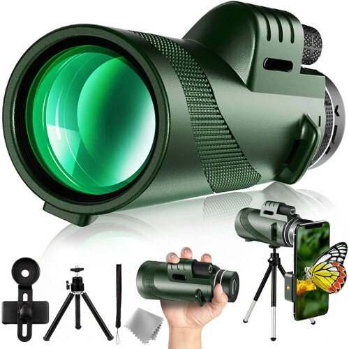 Monocular Adulto 80X100 Hd com Prisma Bak-4