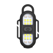 Portable Flashlight, Running Light for Runners Rechargeable Safety Lights for Walking at Night Hands Free Flashlight Portable LED Work Light(Black)