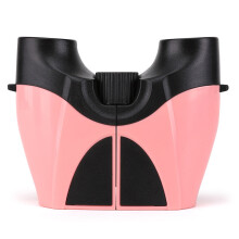 Jumelles pour enfants et adolescents 10 x 22, résistantes aux chocs, haute résolution, roses