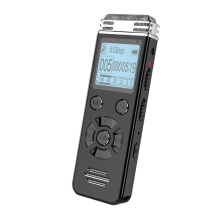 Gravador de Voz Digital de 16 Gb para Palestras e Reuniões Dispositivos de Gravação Portáteis com Reprodução Entrada