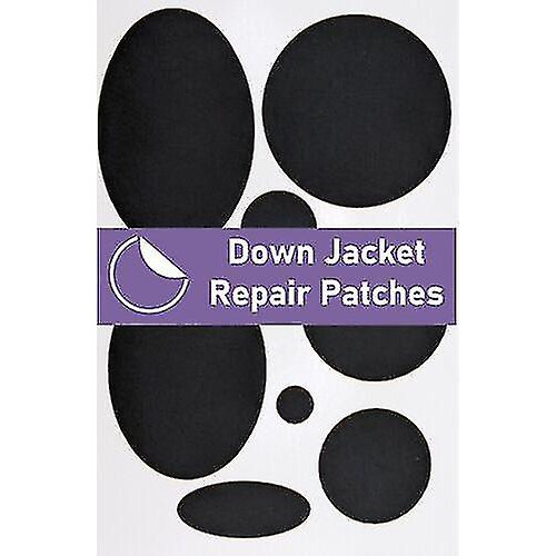 (Black) Down Jacket Repair  Pre-cut, Self-adhesive, Soft, Waterproof