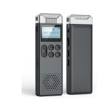 Gravador de Voz Digital 32Gb Gravação Ativada Por Voz e Reprodução Dictaphone Usb Recarregável Máquina de Ditar com Mp3