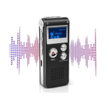 Mini hlasový záznamník pre triedu prednášok - 8 GB Digital Enable Audio Tape Recording Device Black