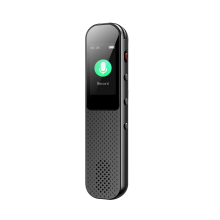 Gravador de Voz Digital Ditafone com Mp3 Player e Microfones Hd 512K/1536K/3072K para Gravação Profissional Preto