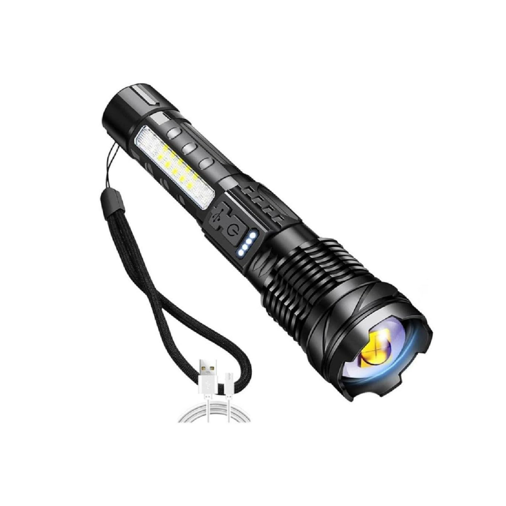 Photos - Flashlight Chronus LED Small  Torch Pocket Zoom-Focus  IPX4 Waterproof USB Rechargeable Mini Torch Lanterns For Out