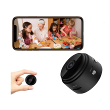 Mini caméra espion cachée 1080p Full HD, détection de mouvement magnétique, sans fil, Wi-Fi, avec audio et vidéo