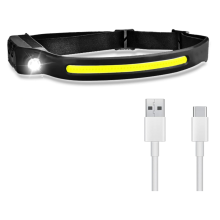 Head Torch, Headlight Rechargeable Headlamp 8 Lighting Modes with Motion Sensor Lightweight Headlight Flashlight Bright Headlamp Torch(Black)