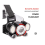 Headlamp XP50.2 Led Head Lights Zoom Headlights USB Rechargeable Head Flashlight(Black) 6