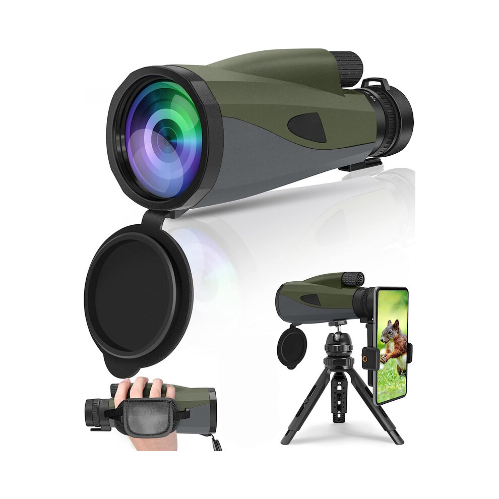 Chronus 10-30X60 Monocular With Bak4 Prism And Fmc Lens For Bird Watching, Hunting, Hiking, Camping, Grey 9331562968424