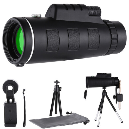 Monocular  40X60 Adequado para Caminhadas Preto