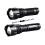 Led Flashlight Zoomable Flash Light L2 Torch Aluminum Alloy Lantern USB Rechargeable Work Lights Camping Lantern(Black) 7