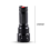 Led Flashlight Zoomable Flash Light L2 Torch Aluminum Alloy Lantern USB Rechargeable Work Lights Camping Lantern(Black) 4