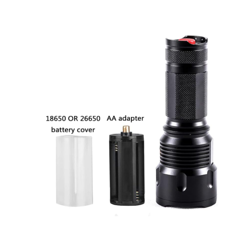 Led Flashlight Zoomable Flash Light L2 Torch Aluminum Alloy Lantern USB Rechargeable Work Lights Camping Lantern(Black) 2