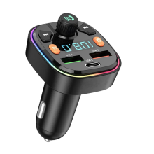Bluetooth FM vysielač do auta Bezdrôtový rádiový adaptér Bluetooth 5.0 Mp3 prehrávač Súprava do auta Rýchla nabíjačka