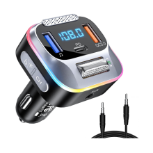 Vysielač FM do auta Bluetooth 5.0 nabíjačka do auta Pdqc3.0 hudobný adaptér pre rádio Aux Bluetooth P