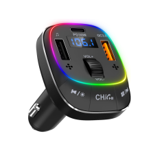 Transmetteur FM Bluetooth 5.3, adaptateur de voiture Bluetooth PD 30 W, chargeur de voiture QC3.0, double microphone