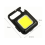 2 Pieces Small Portable Keyring LED Work Light, 500 Lumen COB Work Light, Rechargeable Keychain Mini Torch(Black) 7