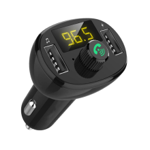 Chargeur de voiture double USB, charge rapide 3,4 A max, transmetteur FM, Bluetooth 5.0, mains libres, paire de chargeurs de téléphone