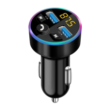 Chargeur de voiture Bluetooth Transmetteur FM Adaptateur autoradio sans fil Bluetooth pour lecteur de musique,