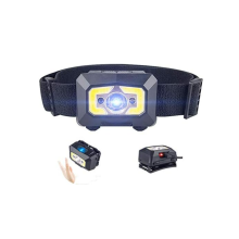 Waterproof Headlight Flashlight with Red Light, Motion Sensor for Kids&Adults, Running, Camping, Hiking(Black)