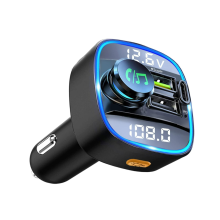 Bluetooth vysielač do auta Bluetooth 5.0 FM vysielač do auta PD3.0 Type-C 18W QC3.0 rýchla nabíjačka pre
