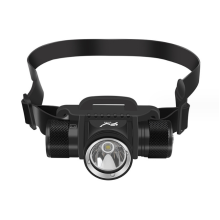 Lampe frontale de plongée à LED 60 m, 1 200 lumens, ultra lumineuse, 5 modes, étanche IPX8, noire