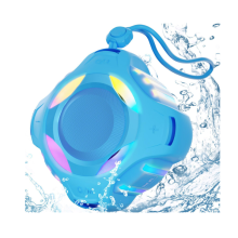 Chronus Waterproof Bluetooth Speaker IPX7, Shower Speaker with Multi-Color Light, Floating, Loud HD Stereo Sound, Robust Bass(Blue)