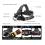 LED Headlight with Red Warning Light Motion Sensor,5200mAh USB Rechargeable Waterproof Adjustable Headlamp(Black) 5