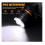 LED Headlight with Red Warning Light Motion Sensor,5200mAh USB Rechargeable Waterproof Adjustable Headlamp(Black) 6