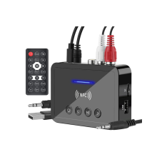 Transmisor Receptor Bluetooth 5.0 Transmisor FM Adaptador Bluetooth 3 en 1 Audio HiFi 3.5mm AUX RCA Óptico USB a P