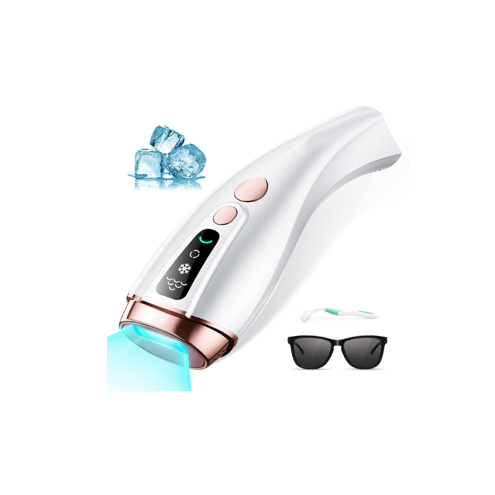 IPL Hair Removal for Women, Permanent Painless at-Home, Cooling, White