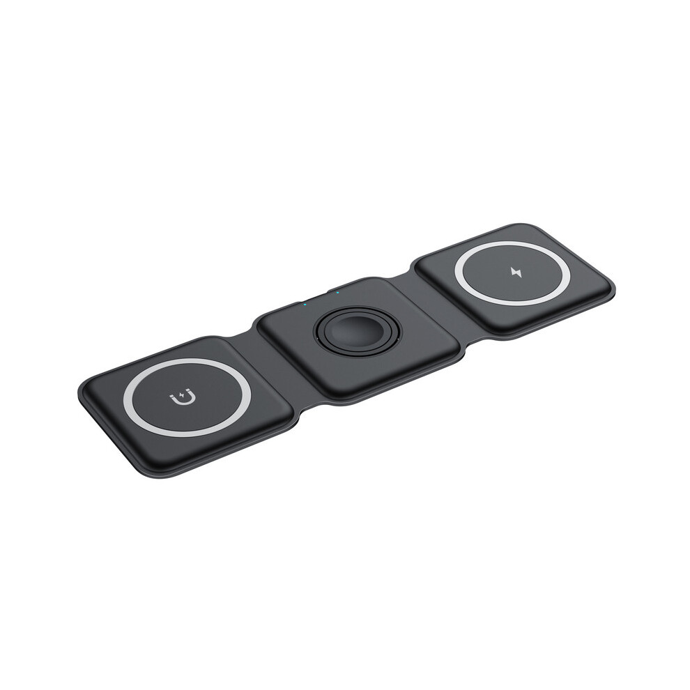 Chronus 3-In-1 Wireless Charger, Magnetic Fast Wireless Charge, Black 9331562947825