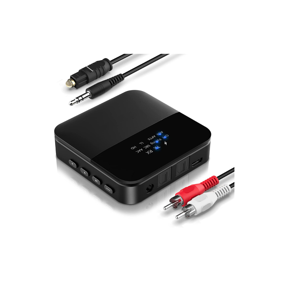 Chronus Bt 5.0 Tx/Rx, Aptx-Hd, Optical/Rca/Aux For Tv/Speaker 9331562949348