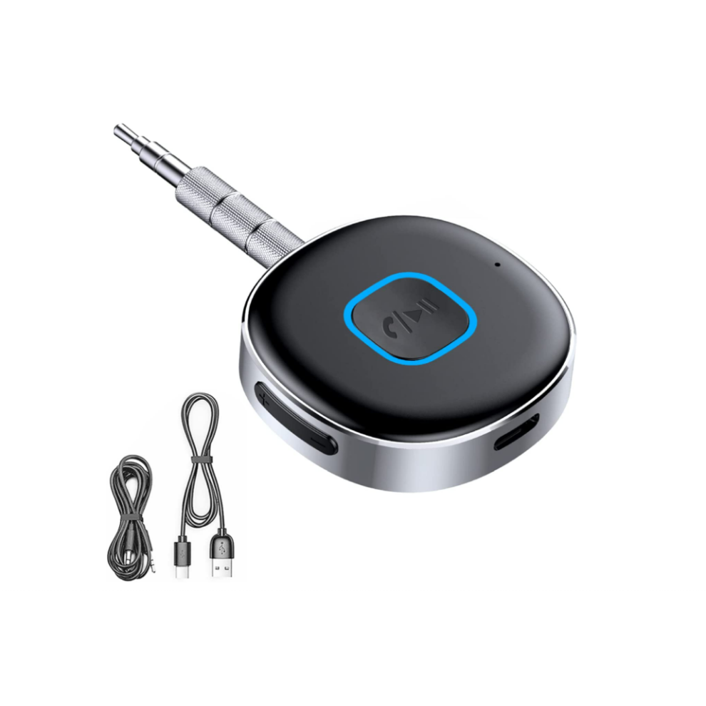 Chronus Car Bluetooth Aux Adapter, Car Bluetooth Receiver Bluetooth 5.0 Receiver, Portable 3.5Mm Aux Car Adapter, Hands-Free Calls, 10H 9331562946569